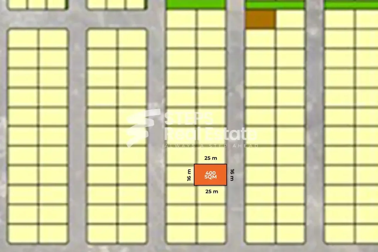 Lands For Sale in Lusail  -Area Size 400 Square Meter