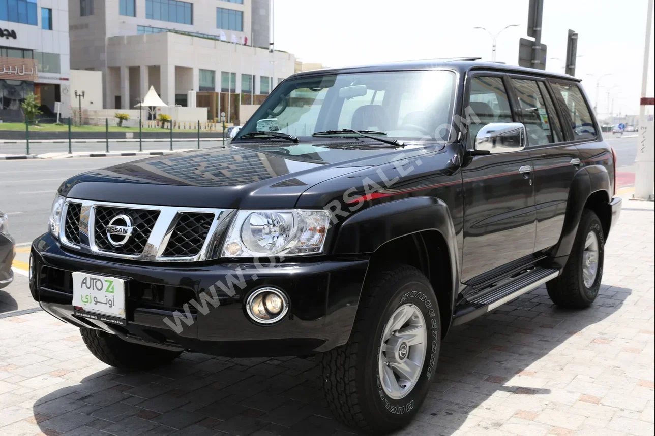 Nissan  Patrol  Safari  2024  Manual  0 Km  6 Cylinder  Four Wheel Drive (4WD)  SUV  Black  With Warranty