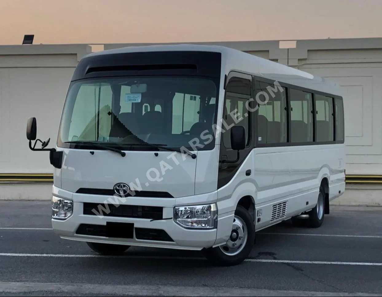 Toyota  Coaster  2024  Manual  0 Km  4 Cylinder  Rear Wheel Drive (RWD)  Van / Bus  White  With Warranty