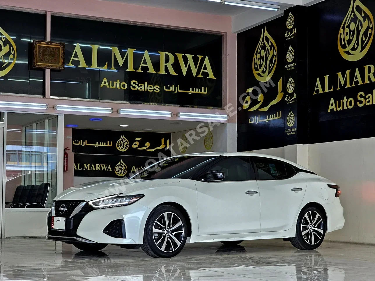 Nissan  Maxima  2023  Automatic  7,000 Km  6 Cylinder  Rear Wheel Drive (RWD)  Sedan  White  With Warranty