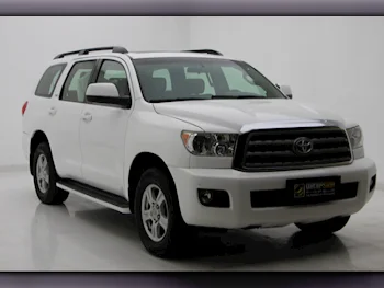 Toyota  Sequoia  2016  Automatic  185,000 Km  8 Cylinder  Four Wheel Drive (4WD)  SUV  White