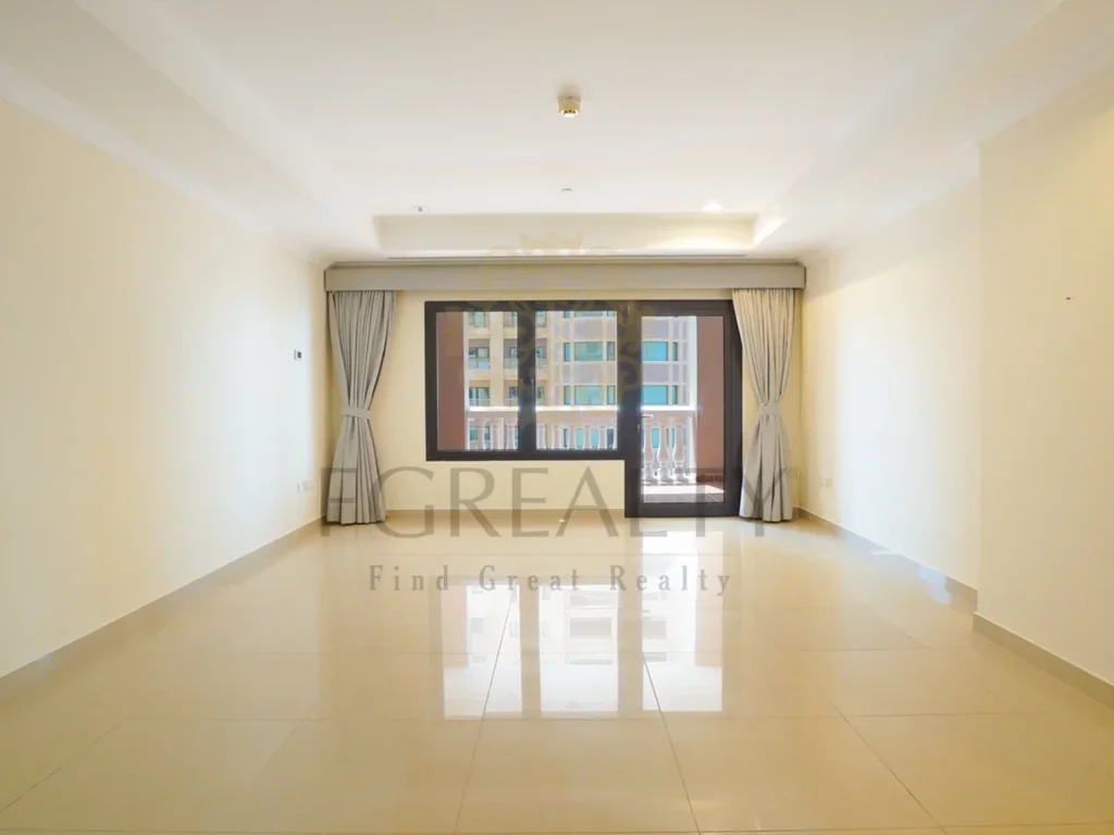 1 Bedrooms  Apartment  For Rent  in Doha -  The Pearl  Not Furnished