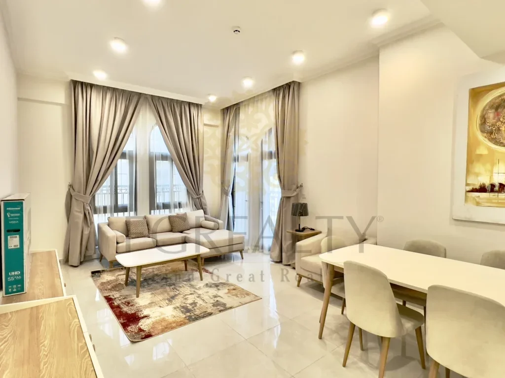 1 Bedrooms  Apartment  For Rent  in Lusail -  Fox Hills  Fully Furnished