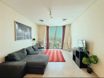 2 Bedrooms  Apartment  For Rent  in Doha -  West Bay Lagoon  Fully Furnished