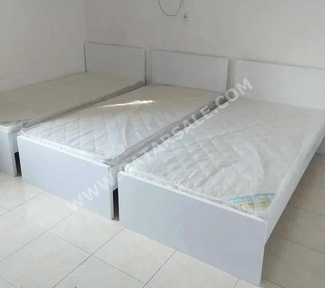 Beds - Single  - White  - Mattress Included