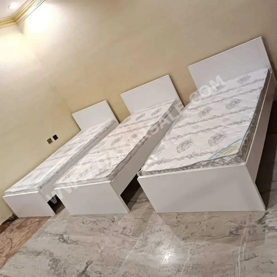 Beds - Single  - White  - Mattress Included