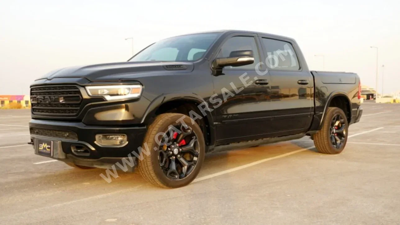 Dodge  Ram  Limited  2019  Automatic  48,000 Km  8 Cylinder  Four Wheel Drive (4WD)  Pick Up  Black  With Warranty