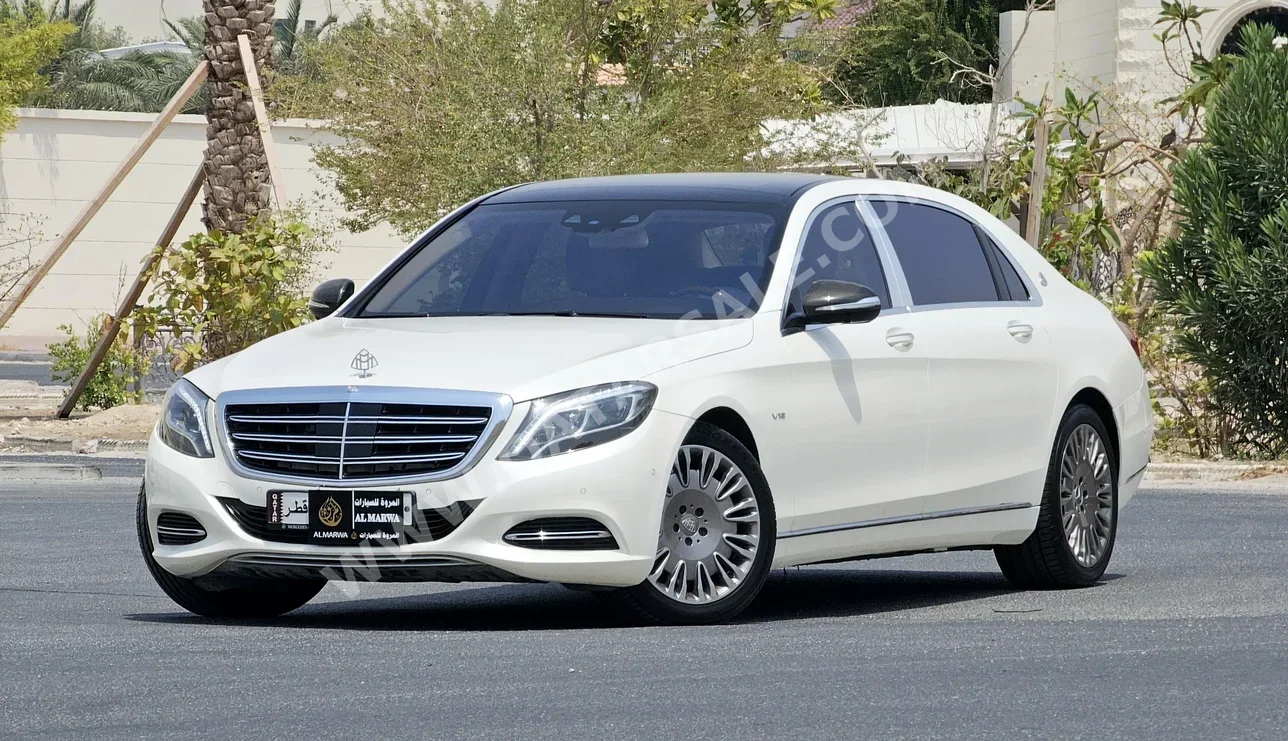  مرسيدس - بنز  مايباخ  S600  2015  اوتوماتيك  45,000 كم  12 سلندر  دفع خلفي  سيدان  أبيض  تحت الضمان