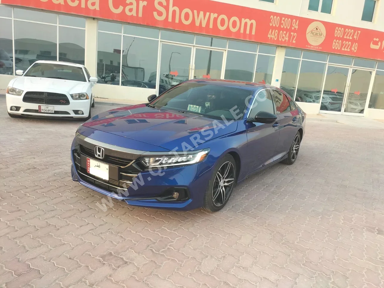 Honda  Accord  Sport  2022  Automatic  144,000 Km  4 Cylinder  Four Wheel Drive (4WD)  Sedan  Blue