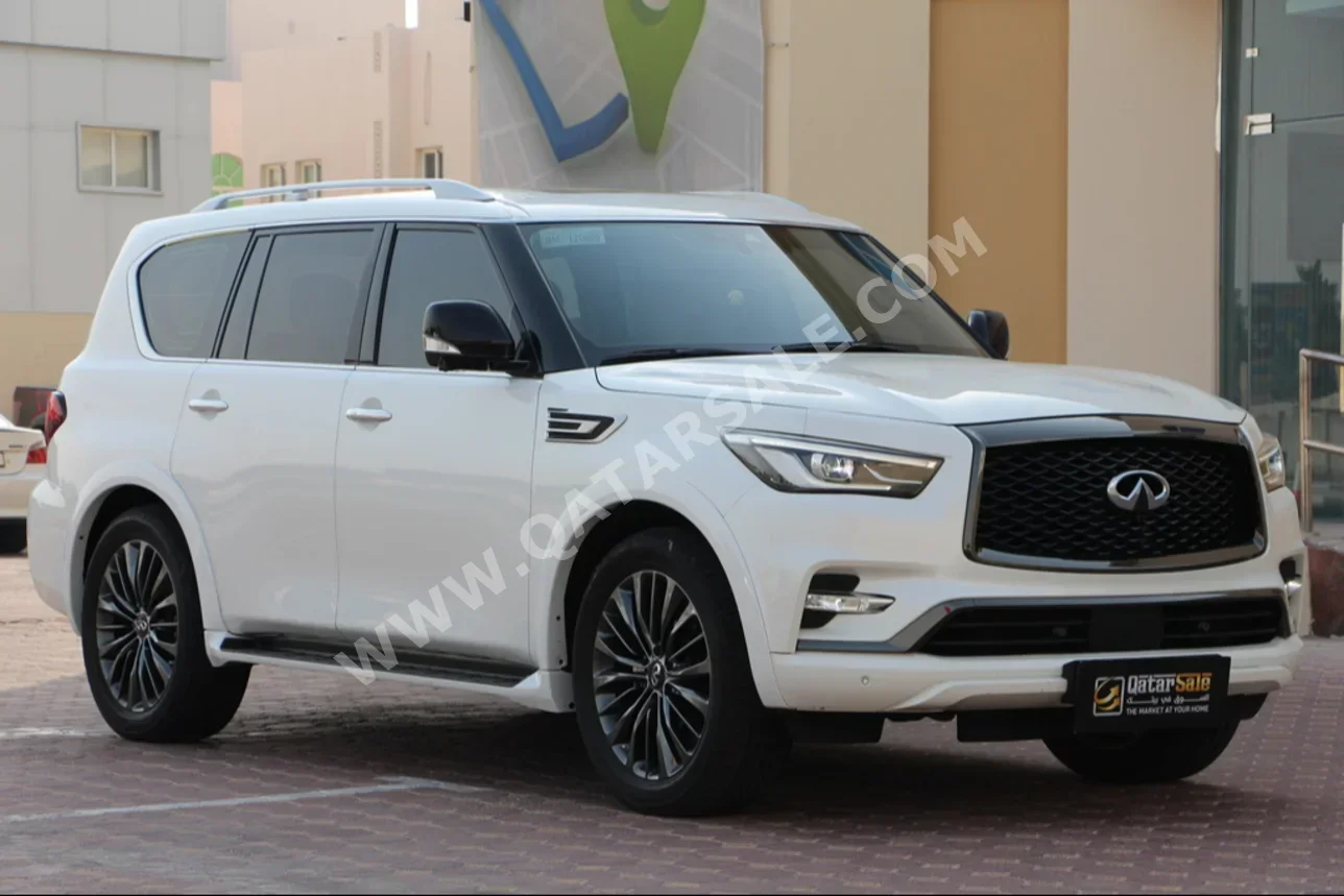 Infiniti  QX  80  2021  Automatic  101,000 Km  8 Cylinder  Four Wheel Drive (4WD)  SUV  White  With Warranty