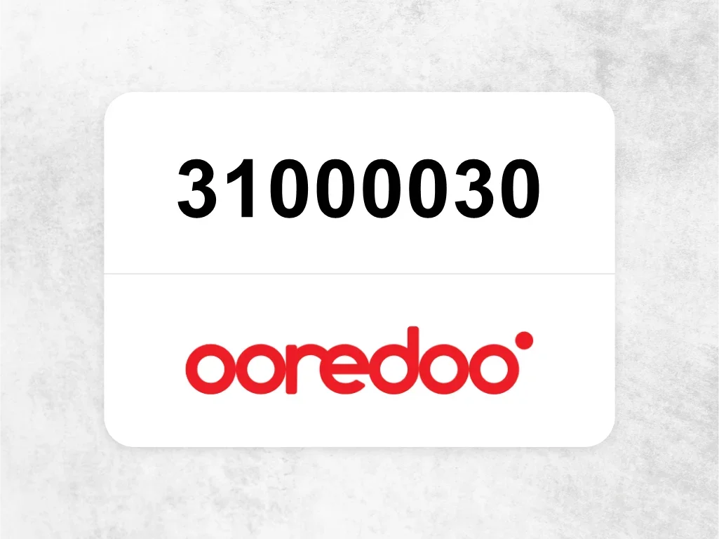 Ooredoo Mobile Phone  31000030