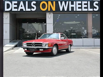 مرسيدس - بنز  560 SL  1988  اوتوماتيك  55,000 كم  8 سلندر  دفع خلفي  كلاسك  أحمر