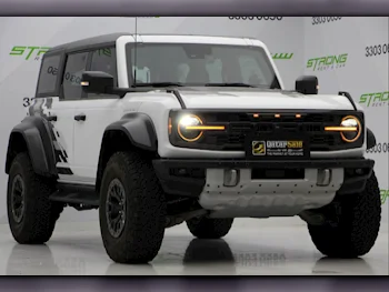 Ford  Bronco  Raptor  2024  Automatic  7,000 Km  6 Cylinder  Four Wheel Drive (4WD)  SUV  White  With Warranty