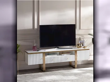 طاولة تلفاز  - هوم سينتر  - أبيض