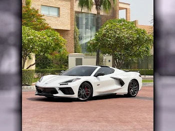 Chevrolet  Corvette  Z06 70th Edition  2023  Automatic  7٬800 Km  8 Cylinder  Rear Wheel Drive (RWD)  Coupe / Sport  White  With Warranty