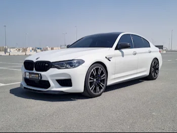 BMW  M-Series  5  2018  Automatic  34,000 Km  8 Cylinder  Rear Wheel Drive (RWD)  Sedan  White