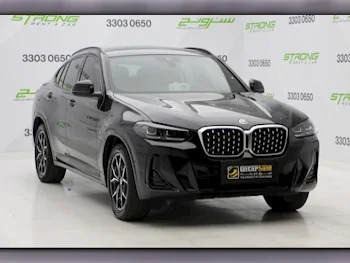 BMW  X-Series  X4  2022  Automatic  70,000 Km  4 Cylinder  Four Wheel Drive (4WD)  SUV  Black  With Warranty