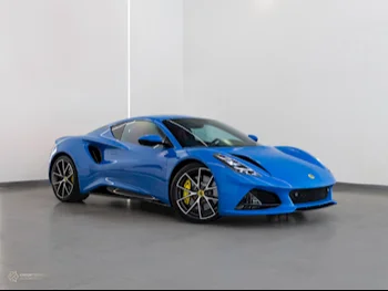 Lotus  Emira  1st Edition  2023  Manual  5,300 Km  4 Cylinder  Rear Wheel Drive (RWD)  Coupe / Sport  Blue  With Warranty