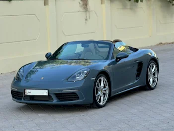 Porsche  Boxster  718  2017  Automatic  69,000 Km  6 Cylinder  Rear Wheel Drive (RWD)  Convertible  Gray  With Warranty