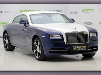Rolls-Royce  Wraith  2016  Automatic  66,000 Km  12 Cylinder  All Wheel Drive (AWD)  Coupe / Sport  Blue  With Warranty