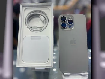 Apple  - iPhone 15  - Pro Max  - Blue Titanium  - 256 GB