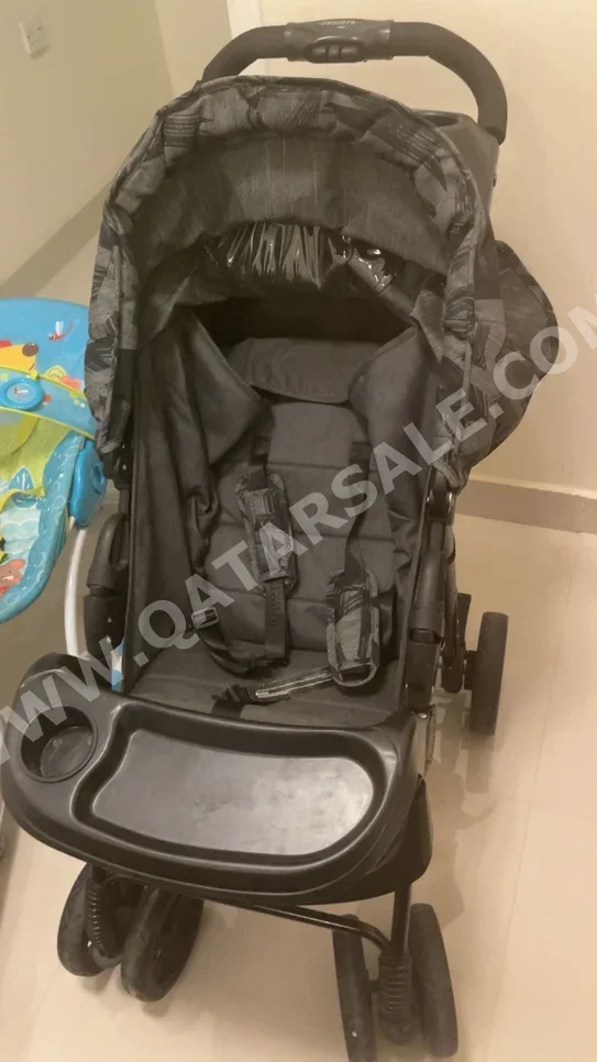 Kids Strollers Juniors  Single Stroller  Gray  0-36 Months