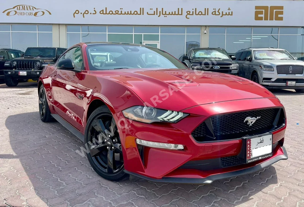 Ford  Mustang  GT  2022  Automatic  13,350 Km  8 Cylinder  Rear Wheel Drive (RWD)  Coupe / Sport  Red  With Warranty