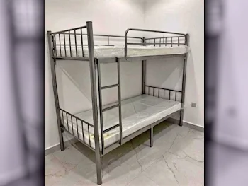 Beds - Double bunk  - Gray  - Mattress Included