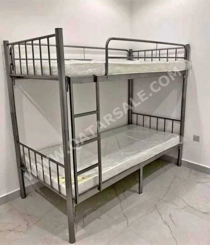 Beds - Double bunk  - Gray  - Mattress Included