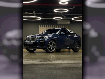 BMW  X-Series  X6 M40i  2022  Automatic  19٬000 Km  6 Cylinder  Four Wheel Drive (4WD)  SUV  Blue  With Warranty