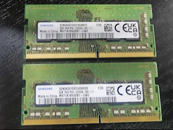 Ram Memories Samsung /  16 GB(2x8)  Green  Warranty /  DDR 4 -  3200 Mhz