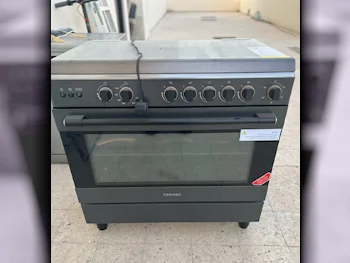 Cooking Range  - Gas  - Black Stainless