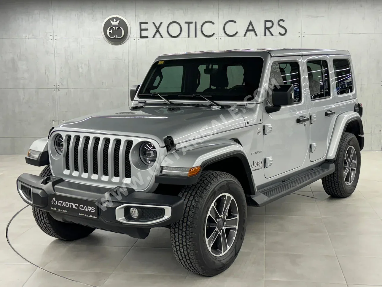 Jeep  Wrangler  Sahara  2023  Automatic  3,000 Km  6 Cylinder  Four Wheel Drive (4WD)  SUV  Silver  With Warranty