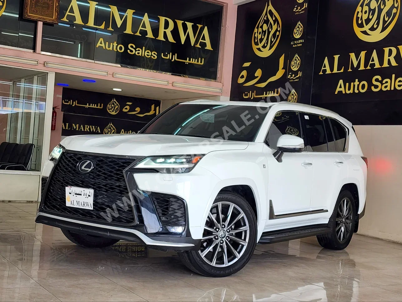 Lexus  LX  600 F Sport  2023  Automatic  10,000 Km  6 Cylinder  Four Wheel Drive (4WD)  SUV  White  With Warranty