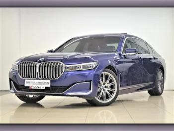 BMW  7-Series  730 Li  2020  Automatic  38,500 Km  4 Cylinder  Rear Wheel Drive (RWD)  Sedan  Blue  With Warranty