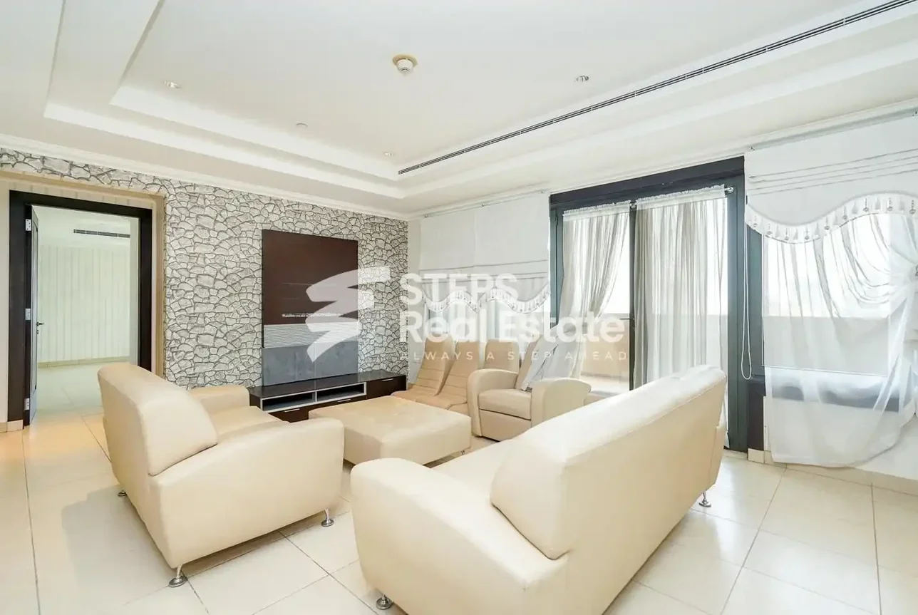 2 Bedrooms  Apartment  in Doha -  The Pearl  Semi Furnished