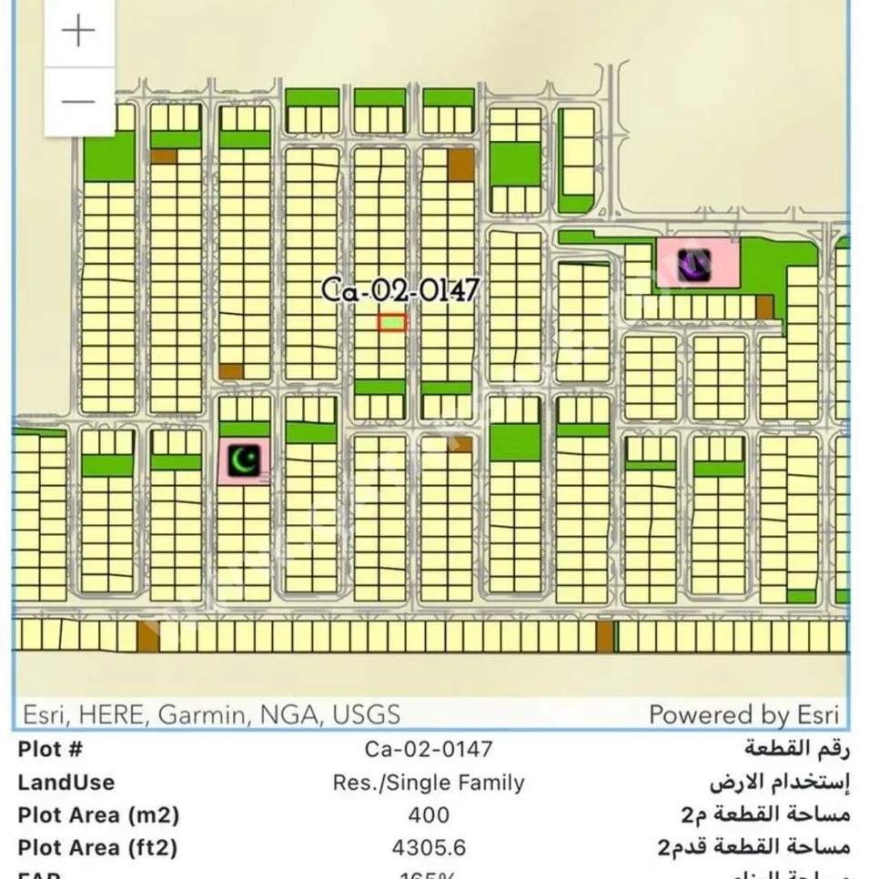 Lands For Sale in Lusail  -Area Size 400 Square Meter