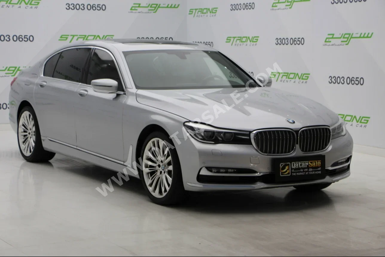 BMW  7-Series  730 Li  2018  Automatic  130,000 Km  4 Cylinder  Rear Wheel Drive (RWD)  Sedan  Silver