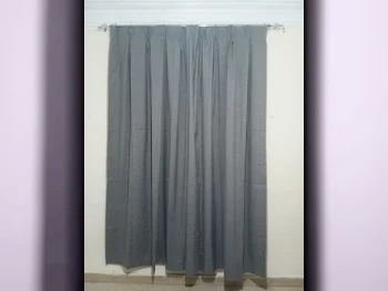 Curtains & Blinds Price Per Unit  Polyester  Gray  India  Sheer Fabric  Solid color  2.2 CM  2  1.4 CM