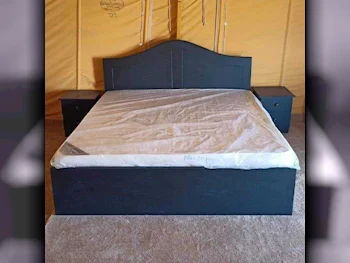 Beds - King  - Black  - Mattress Included  - With Bedside Table