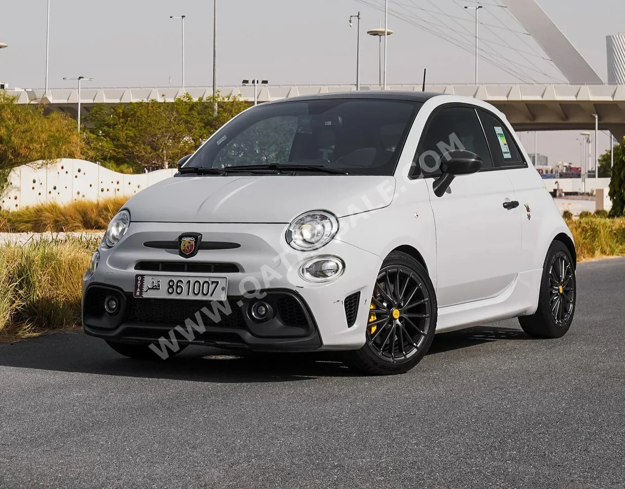 Fiat  595  Abarth  2022  Automatic  48,000 Km  4 Cylinder  Front Wheel Drive (FWD)  Hatchback  White  With Warranty