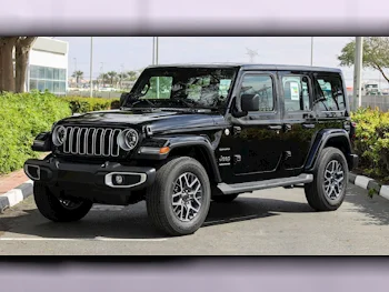 Jeep  Wrangler  Sahara  2024  Automatic  0 Km  6 Cylinder  Four Wheel Drive (4WD)  SUV  Black  With Warranty