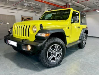 Jeep  Wrangler  Sport  2023  Automatic  8,000 Km  6 Cylinder  Four Wheel Drive (4WD)  SUV  Yellow  With Warranty