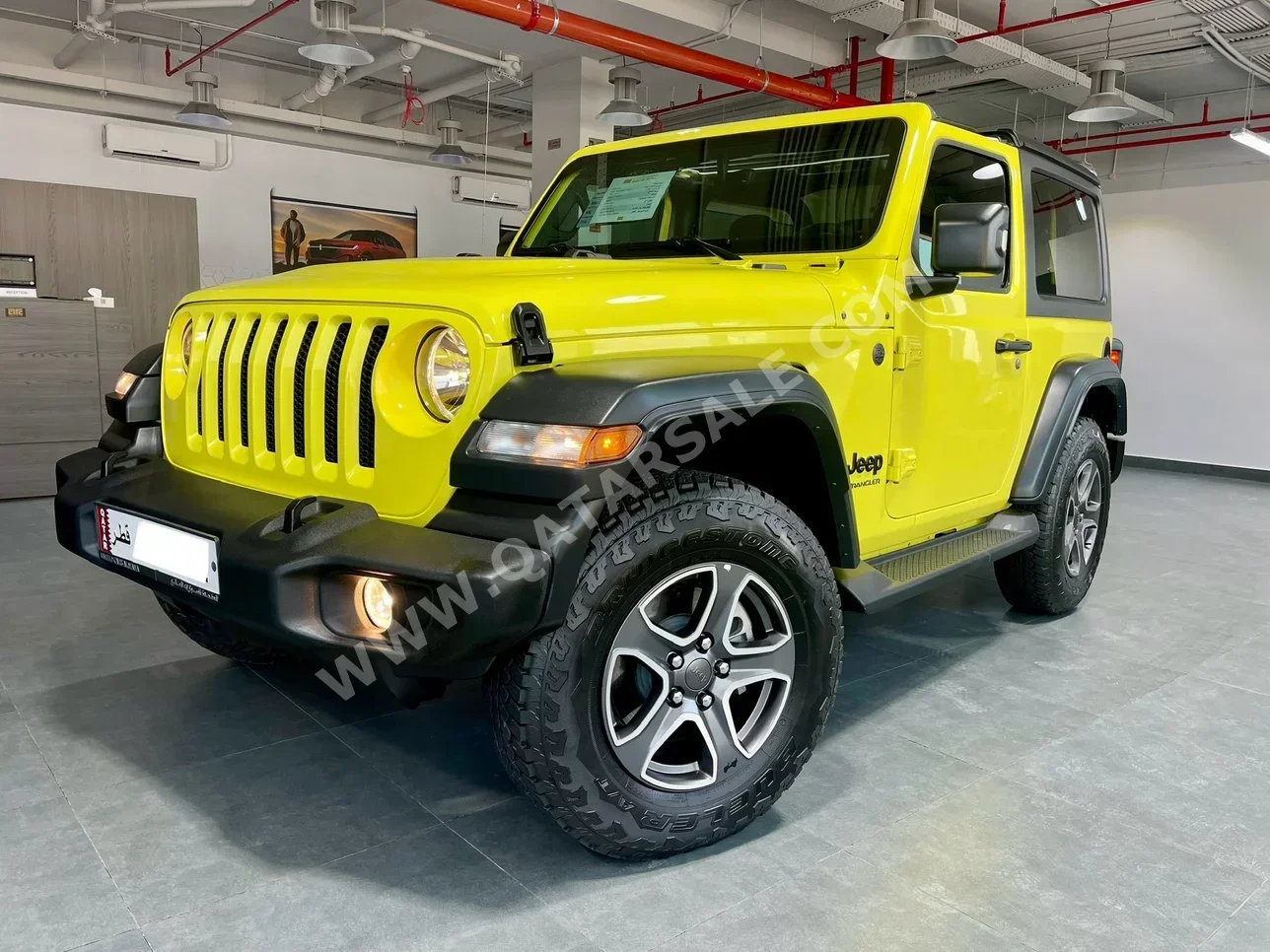 Jeep  Wrangler  Sport  2023  Automatic  8,000 Km  6 Cylinder  Four Wheel Drive (4WD)  SUV  Yellow  With Warranty