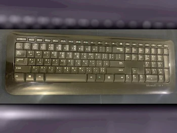 لوحات المفاتيح - مايكروسوفت  - أسود  - كيبورد و فأرة