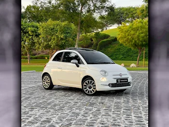 Fiat  500  2023  Automatic  19,500 Km  4 Cylinder  Front Wheel Drive (FWD)  Hatchback  White  With Warranty