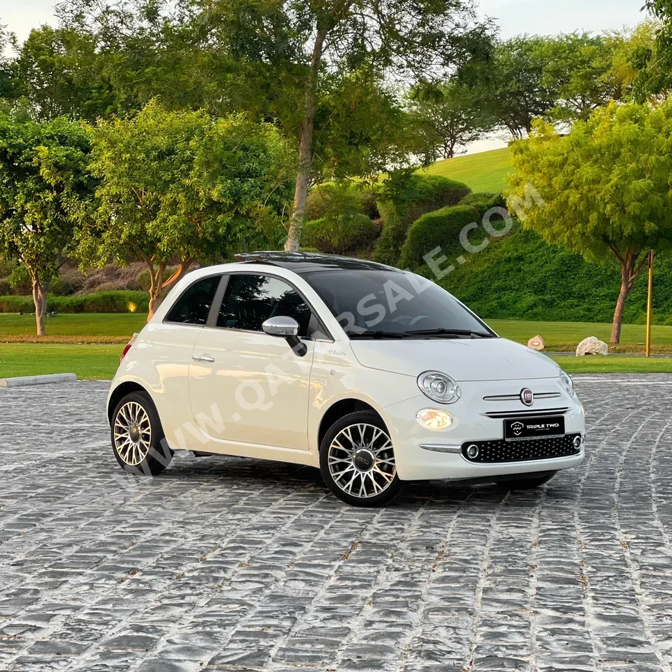 Fiat  500  2023  Automatic  19,500 Km  4 Cylinder  Front Wheel Drive (FWD)  Hatchback  White  With Warranty