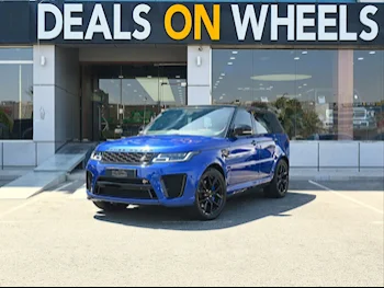Land Rover  Range Rover  Sport SVR  2015  Automatic  91,000 Km  8 Cylinder  Four Wheel Drive (4WD)  SUV  Blue