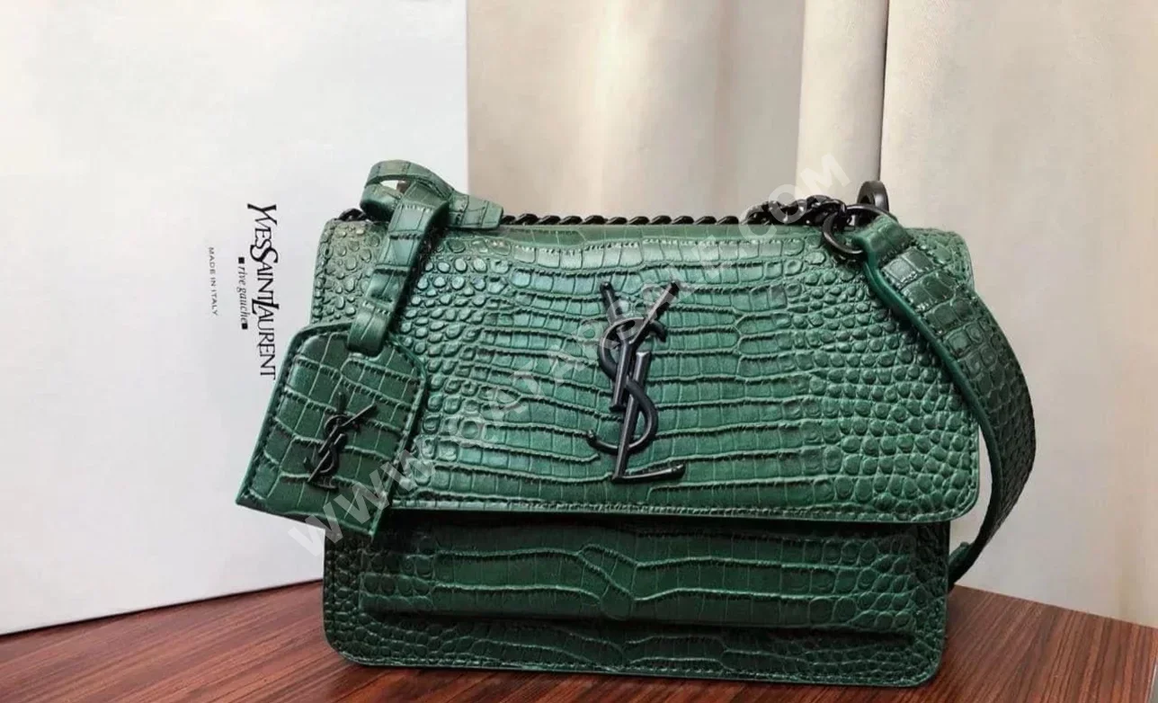 Purses  - Saint Laurent  - Green  - Genuine Leather  - For Women