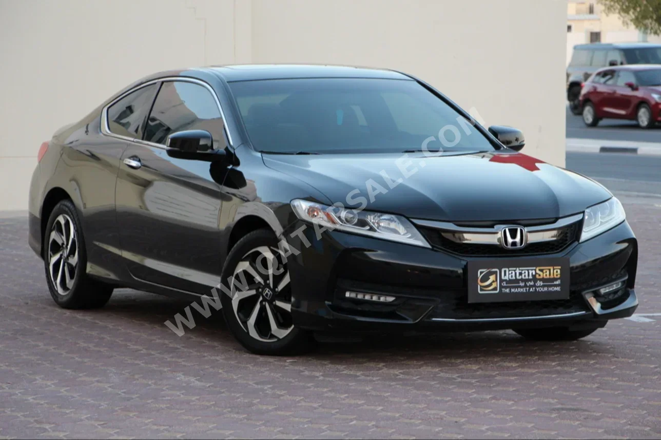 Honda  Accord  Coupe  2017  Automatic  86,000 Km  4 Cylinder  Front Wheel Drive (FWD)  Coupe / Sport  Black